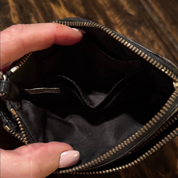 Coach Black and Cream Textured Clutch - Picture 5 of 6